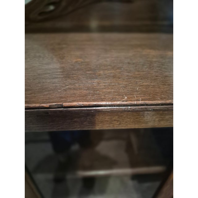Wood Late 18th Century Victorian American Side-by-Side Display and Secretary Cabinet For Sale - Image 7 of 12