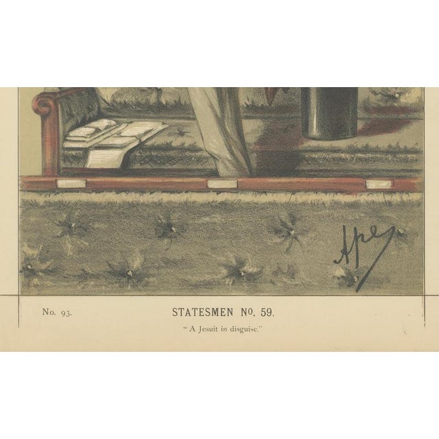 Victorian Political Satire Vanity Fair Statesmen, 1870, Paper For Sale - Image 3 of 9