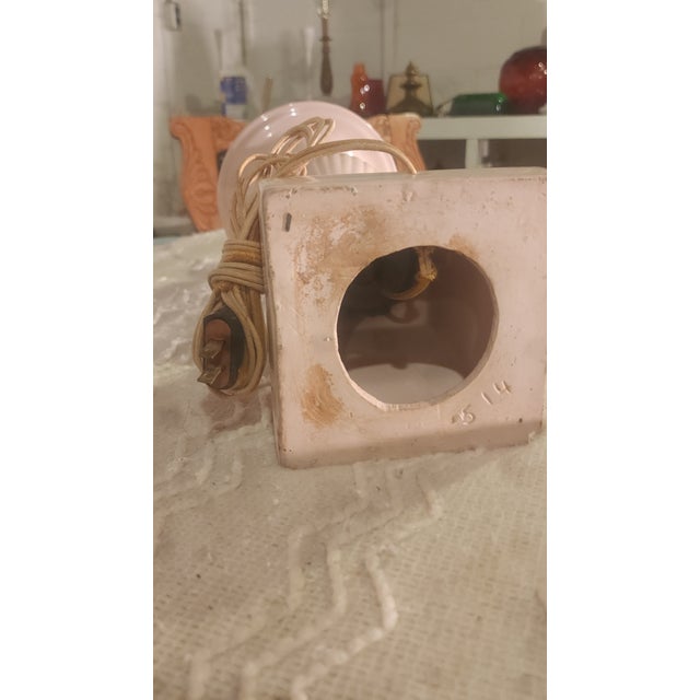 Mid 20th Century Mid-Century Modern Porcelain Lamp For Sale - Image 4 of 4