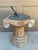 Late 20th Century Iron Verdigris Sundial on Neoclassical Carved Wooden Columnar Pedestal Stand For Sale - Image 9 of 12