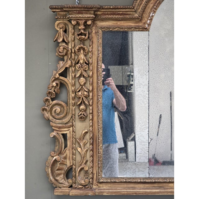Early 18th Century Carved and Gilded Wooden Mantelpiece, Northern Italy For Sale - Image 17 of 18