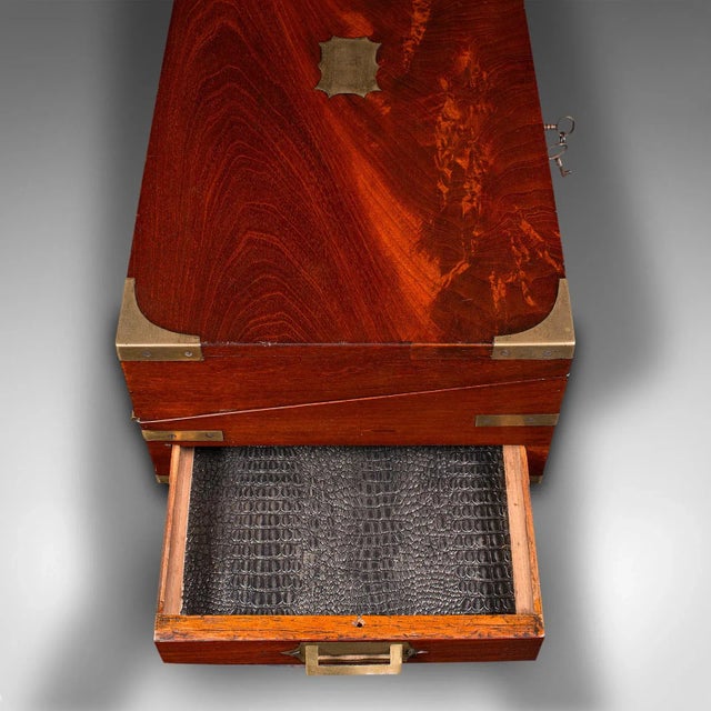 1820's Antique Officer's Campaign Correspondence Box For Sale - Image 11 of 12
