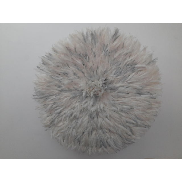Mid-Century Modern Juju Hat White Speckled Gray of 31" - 80 Cm For Sale - Image 3 of 9