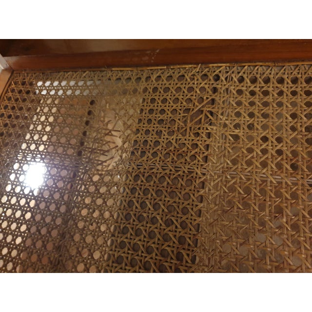 Chestnut & Vienna Straw Living Room Set, Set of 3 For Sale - Image 10 of 17