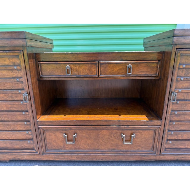 Marge Carson- Vintage Marble Top Flip-Top Sideboard/Buffet For Sale - Image 9 of 12