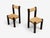 Charlotte Perriand Style, Six Brutalist Dining Chairs, Wood, Straw, France, 1960s For Sale In New York - Image 6 of 18
