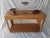 Beautifully veneered & solid Oak Postmodern Console Table from the late 80's - early 90's. Has two tiers for displaying &...