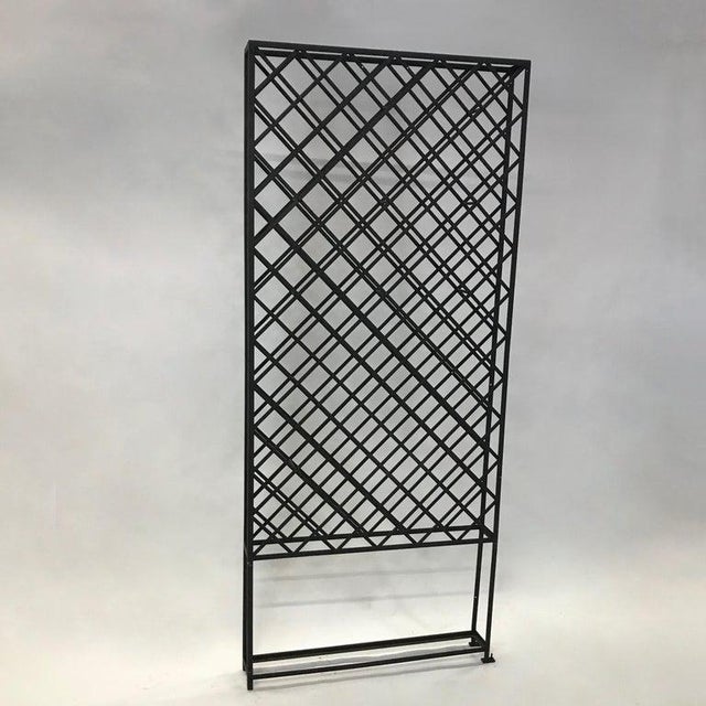 Large Standing Lattice Wrought Iron Wine Racks Chairish