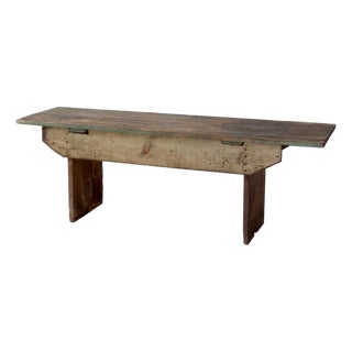 Antique Primitive Farmhouse Bench For Sale