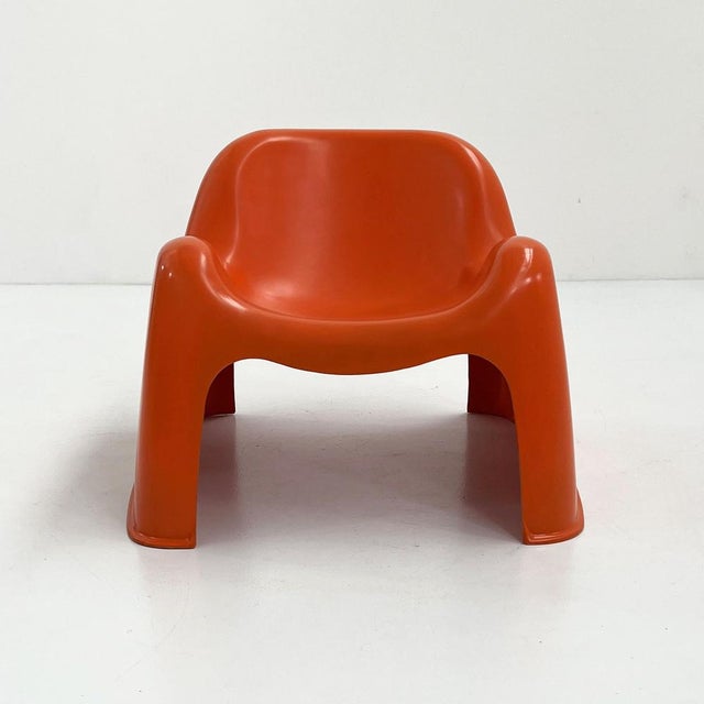 Mid-Century Modern Orange Toga Chair by Sergio Mazza for Artemide, 1960s For Sale - Image 3 of 14