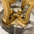 Hollywood Regency Glass-Topped Side Table Verdi Gris Gold Leaf For Sale In San Diego - Image 6 of 12