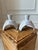 Vintage Handcrafted Signed Atomic Glazed Terracotta Candleholders - A Pair For Sale - Image 16 of 18
