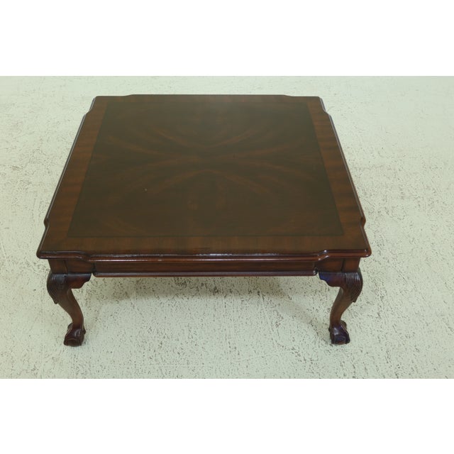 Ball & Claw Mahogany Square Coffee Cocktail Table Chairish