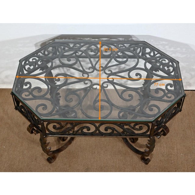 Wrought Iron Coffee Table, 1930s For Sale - Image 13 of 15
