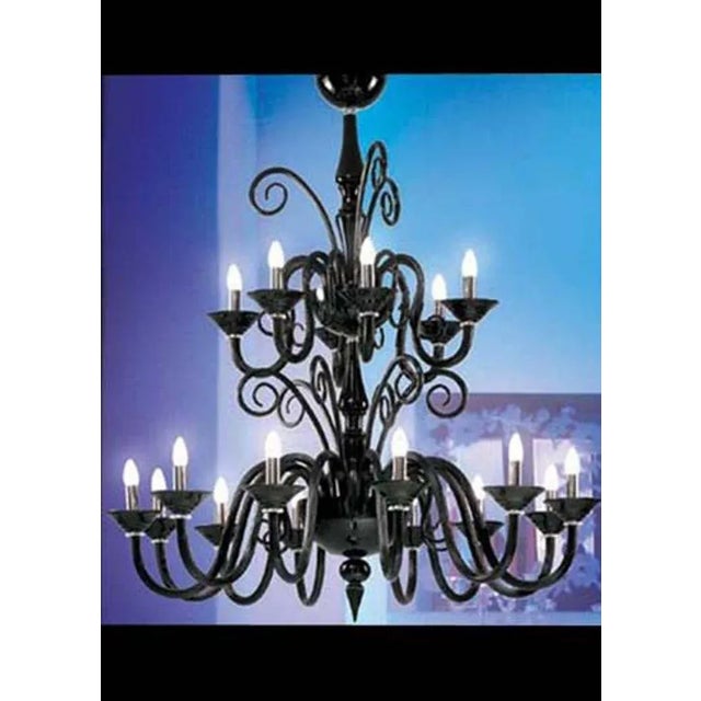 Simone Cenedese - Black Beauty Chandelier For Sale - Image 9 of 12
