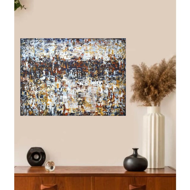 Black Абстракция 102. Modern Original Painting. Arts Bound. Arts Bound For Sale - Image 8 of 10