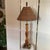 1970s Artist Signed Mid-Century Modern Hand-Turned Marquetry Wood Lamp For Sale - Image 11 of 12