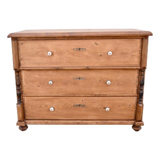 Pine Chest of Three Drawers, Hungary For Sale