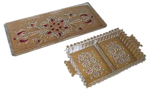 Cake Plate Set from Walther, 1970s, Set of 2