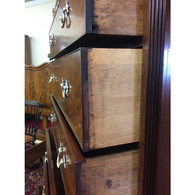 Antique Chest on Chest, English Tall Chest For Sale - Image 14 of 16