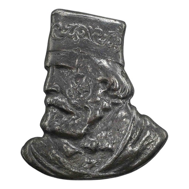 Portrait of Garibaldi in Metal, Italy, 1880 For Sale