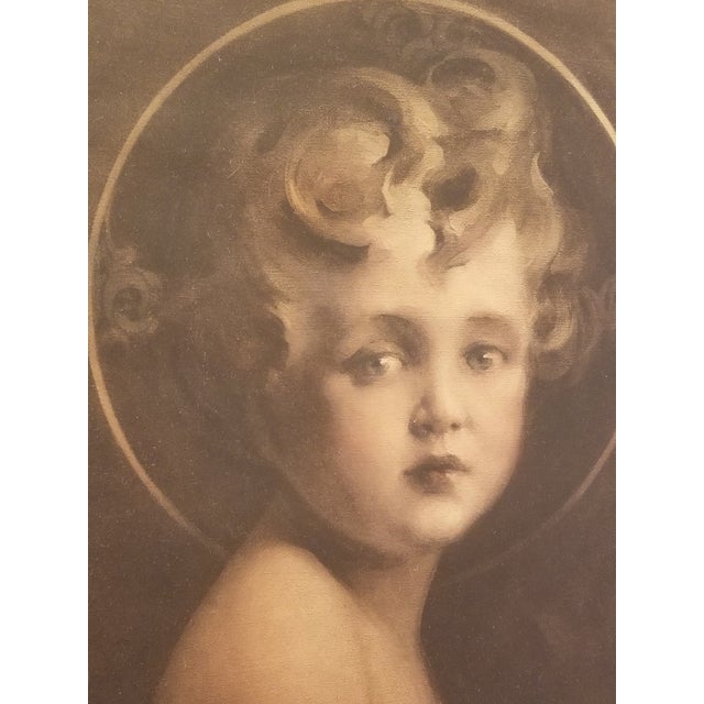 1920s Antique "Light of the World" Framed * by Charles Bosseron Chambers For Sale - Image 5 of 10