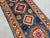 Textile Blue and Pink Kazak-Style Wool Runner Rug With Geometric Medallions, 2'7" X 9'7" For Sale - Image 7 of 16
