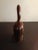 Contemporary 1980s Hand Carved Iron Wood Stork Figurine For Sale - Image 3 of 8