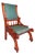 1880s Victorian Era Professionally Restored Child's Mahogany Slipper Chair For Sale