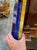 Glass Large Scale Blue Murano Glass and Brass Mirror For Sale - Image 7 of 7
