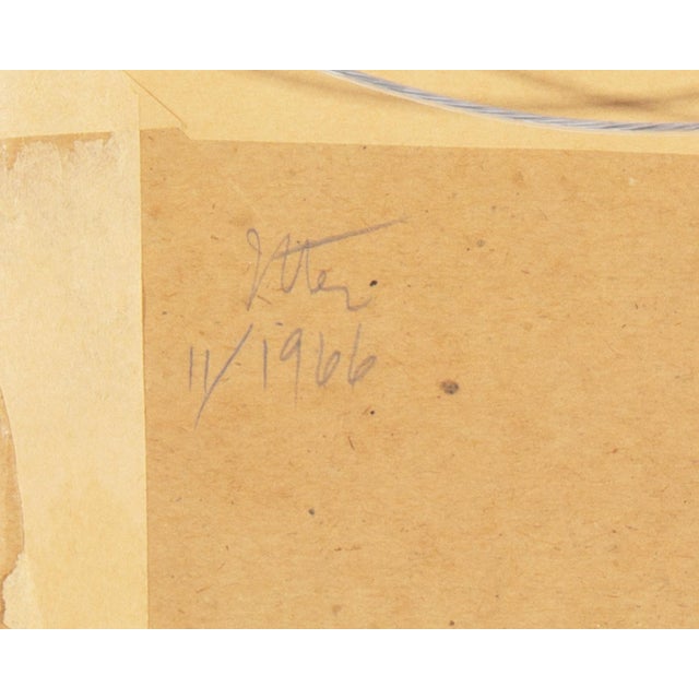 1960s 1966 Abstract Ink Drawing by William Itter For Sale - Image 5 of 7