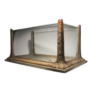 Rare Art Deco Cast Iron Aquarium Fish Tank by Jewel For Sale