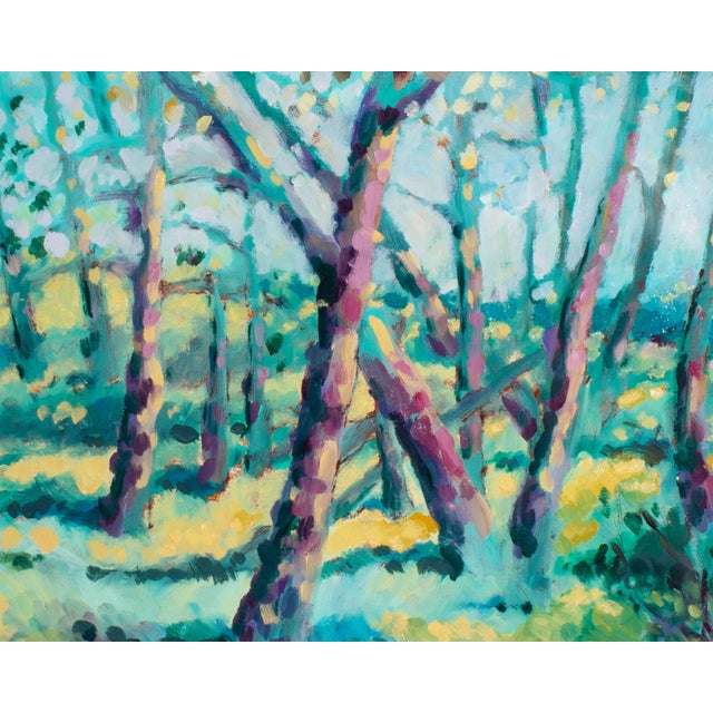 Oil on Board Landscape Painting by Richard Krogstad For Sale - Image 4 of 7