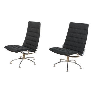 Set of Mid-Century SAS Copenhagen Airport Lounge Chairs by Jens Ammunsen for Fritz Hansen, Denmark, 1980s For Sale