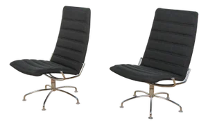 Set of Mid-Century SAS Copenhagen Airport Lounge Chairs by Jens Ammunsen for Fritz Hansen, Denmark, 1980s