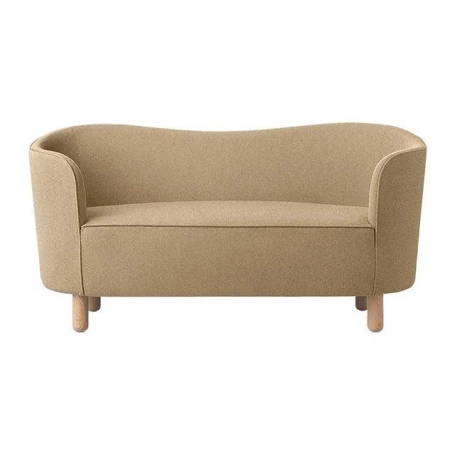 Sand and natural oak Raf Simons Vidar 3 mingle sofa by Lassen Dimensions: W 154 x D 68 x H 74 cm Materials: textile, oak....