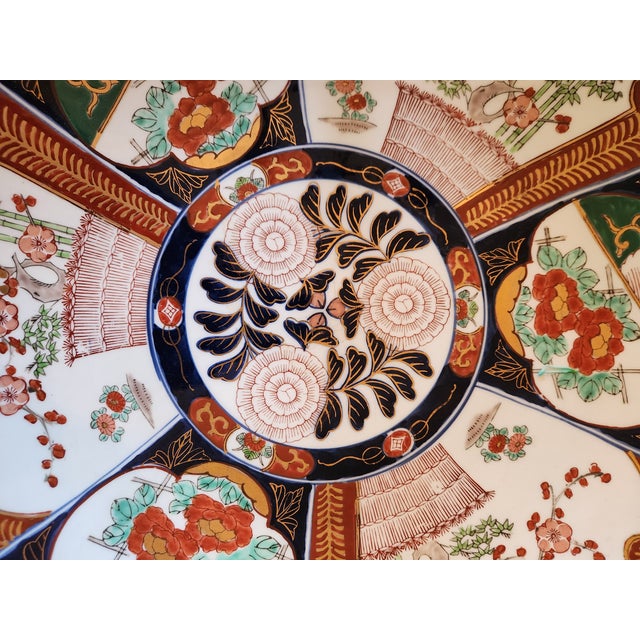 Japanese 1930s Japanese Imari Porcelain Plate For Sale - Image 3 of 10