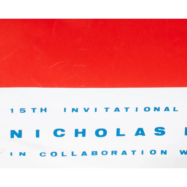 Nicholas Krushenick 1965 Serigraph Exhibition Poster Chairish