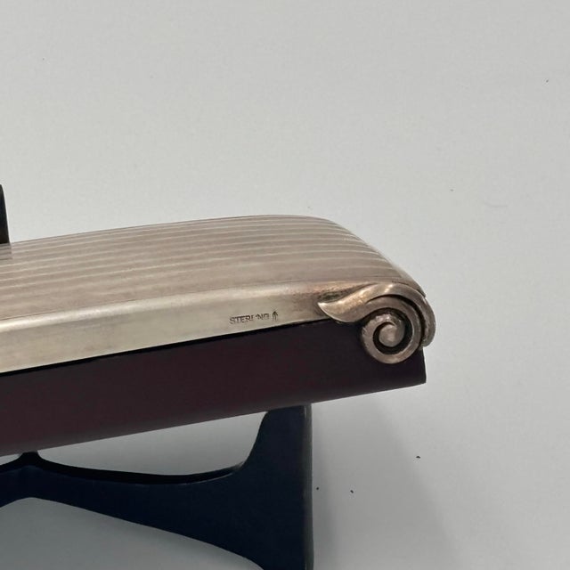 1960s Mid-Century Sterling Silver Bates MFG Co. Pressalist Model ‘S’ List Finder Desk Collectible Circa 1960s For Sale - Image 5 of 12