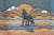 Vintage Studio Art Pottery Howling Wolf Trinket Tray For Sale - Image 4 of 6