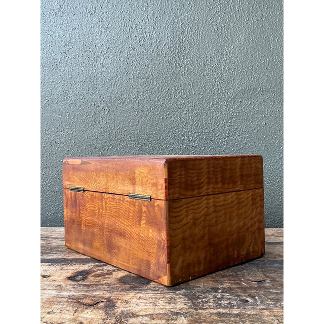 Vintage Marquetry Inlaid Wood Box For Sale - Image 13 of 16