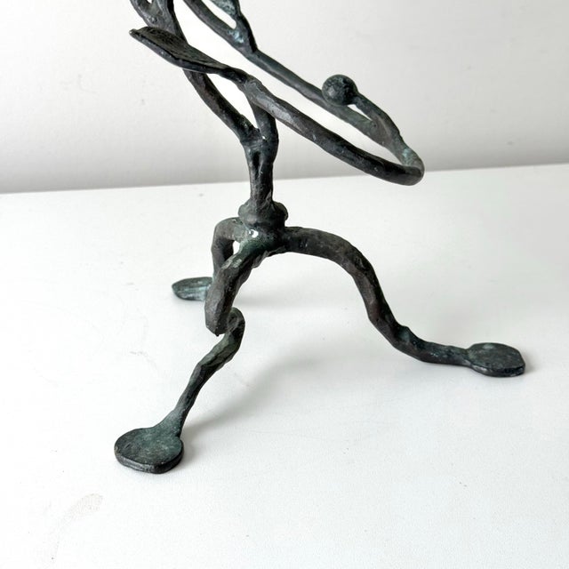 Late 20th Century Sculptural Iron Vine Candlestick Holder For Sale - Image 5 of 7