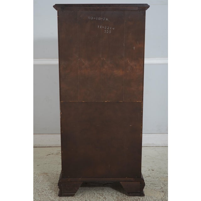 1970s Ethan Allen Cherry Georgian Court Lingerie Chest For Sale - Image 14 of 16