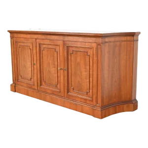 Kindel Furniture French Regency Louis XVI Cherry Wood Sideboard or Bar Cabinet, 1960s