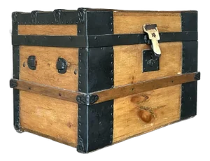 Antique Boho 19th Century Travel Trunk