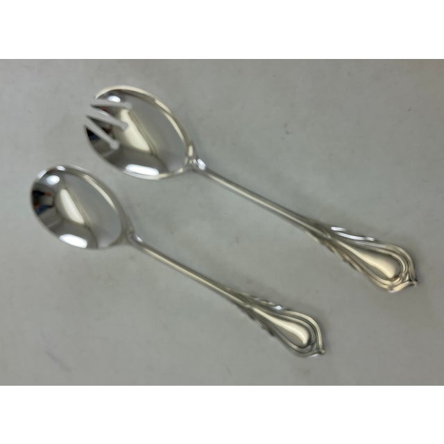 New 1980s Complete Cutlery Set for 12, Including Fish Eaters & Serving Pieces, 132 Pcs, Lily For Sale In New York - Image 6 of 18