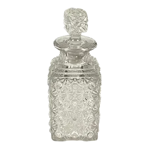 Mid 19th Century EAPG Daisy and Button Blown Mold Cologne