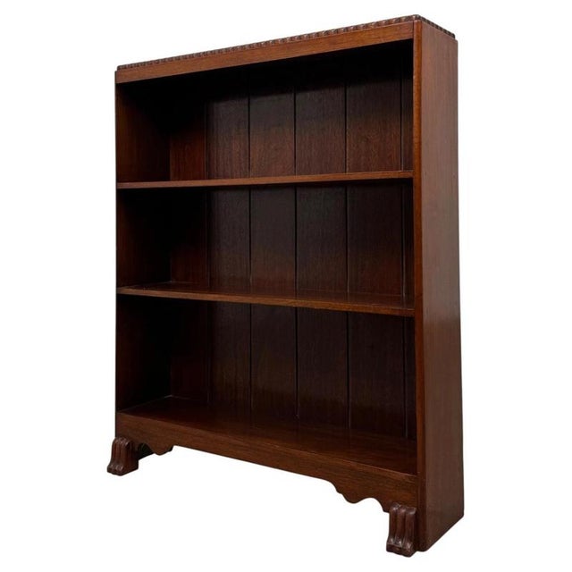 2000 - 2009 Antique Narrow Mahogany Bookcase, 1900s For Sale - Image 5 of 11