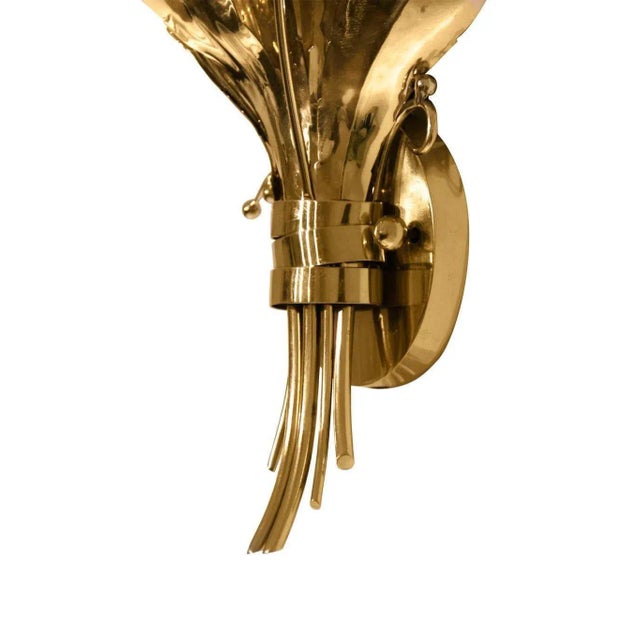 Structure: Polished brass with high gloss finish Lamp: 3x (E14) Weight: 13 kg / 29 pounds. Measures: Height 27.56 in. (70...