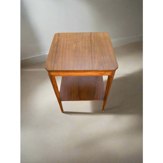 Refinished Vintage Mersman Mahogany Accent Table Bring timeless Mid-Century charm into your home with this beautifully...